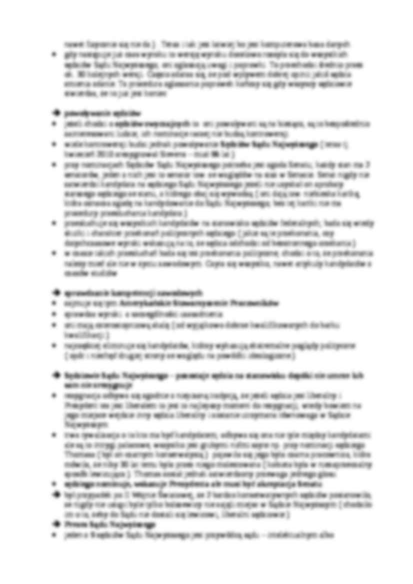 Wykład - system ustrojowy i prawny USA - strona 3