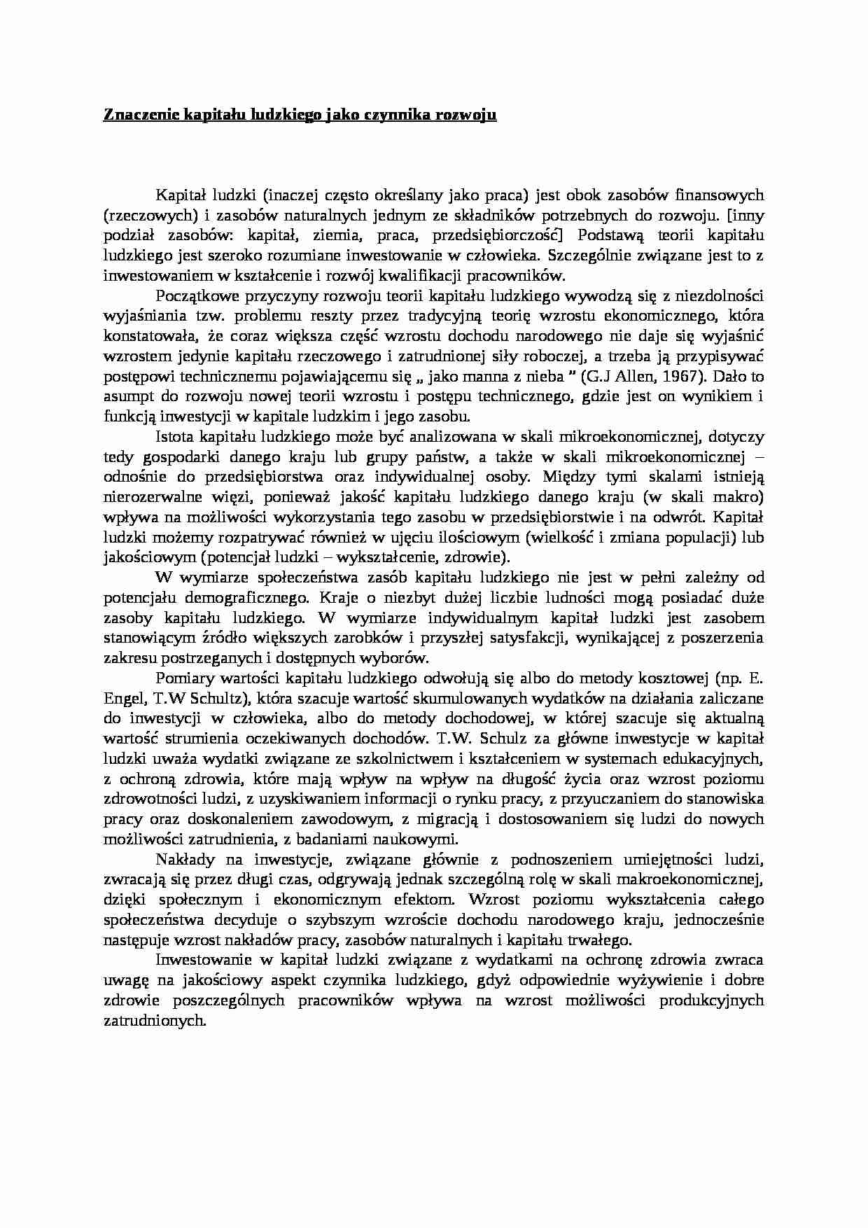 Kapitał- opracowanie - strona 1