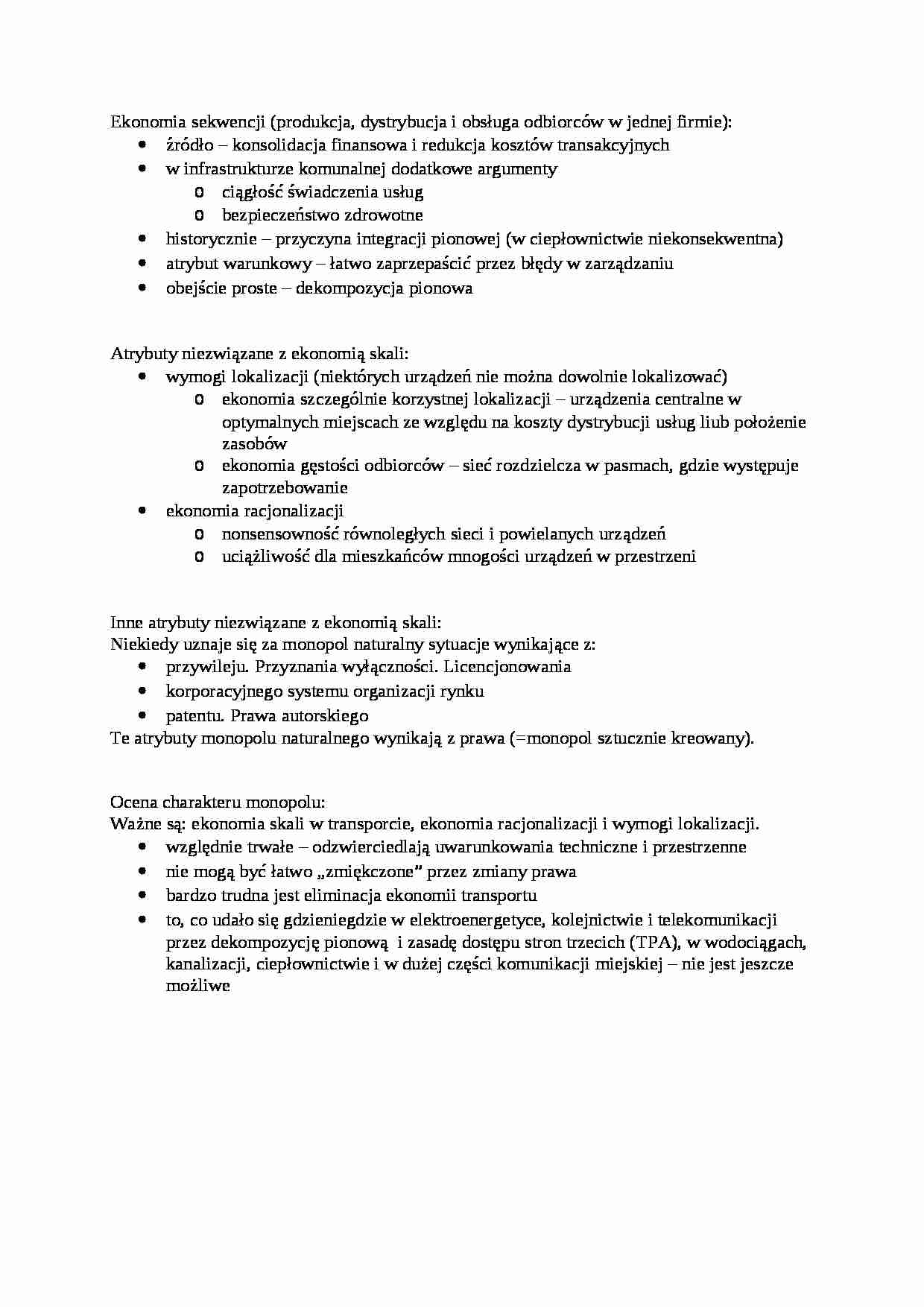 Ekonomia sekwencji- opracowanie - strona 1
