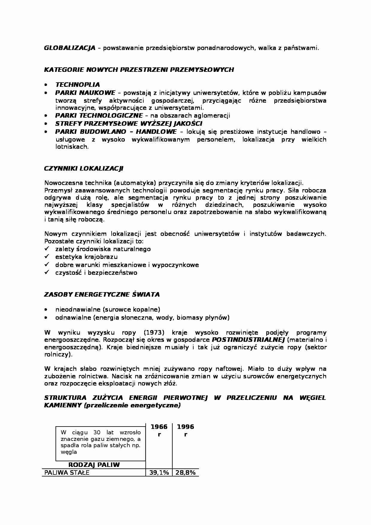 Globalizacja- powstawanie przedsiębiorstw - strona 1