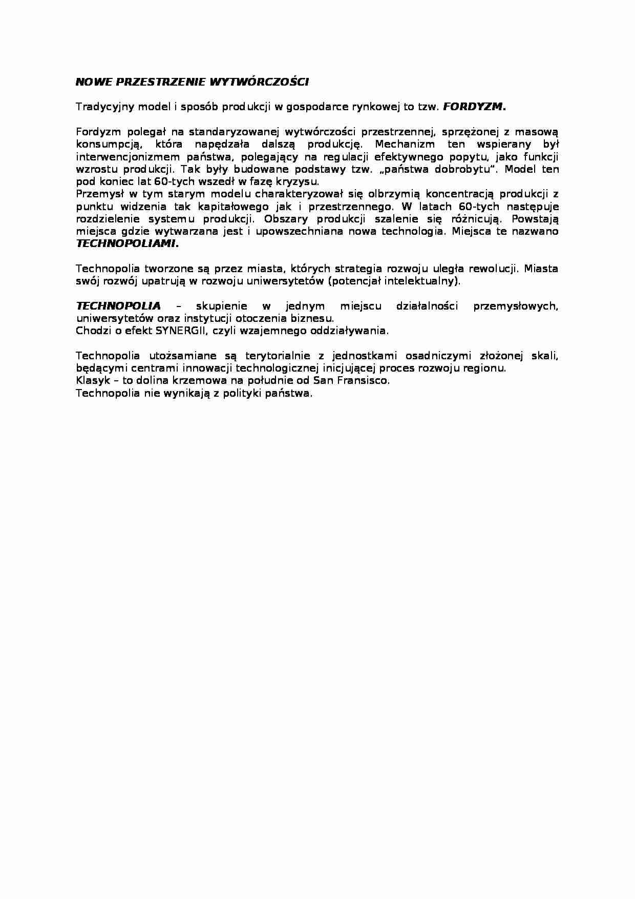 Nowe przestrzenie wytwórczości- opracowanie - strona 1