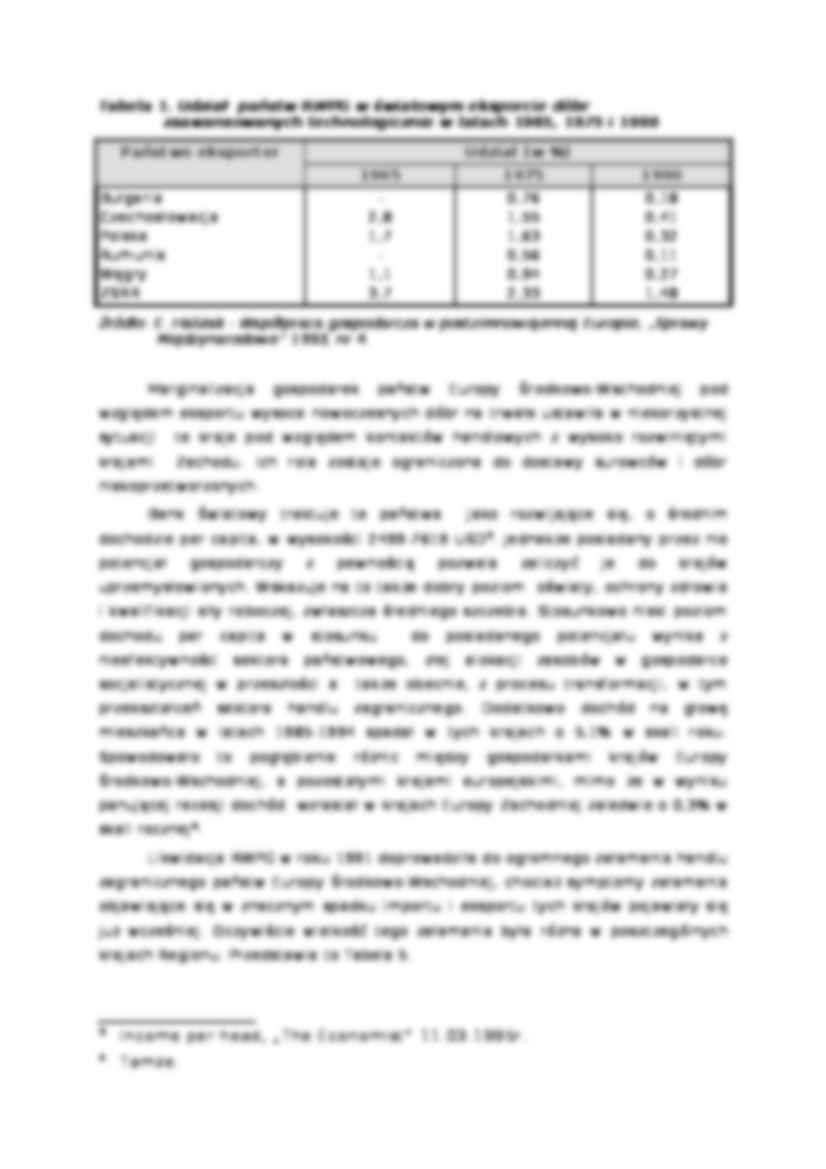 Zmiana znaczenia Europy środkowo-wschodniej w handlu światowym i polskim handlu zagranicznym - strona 2