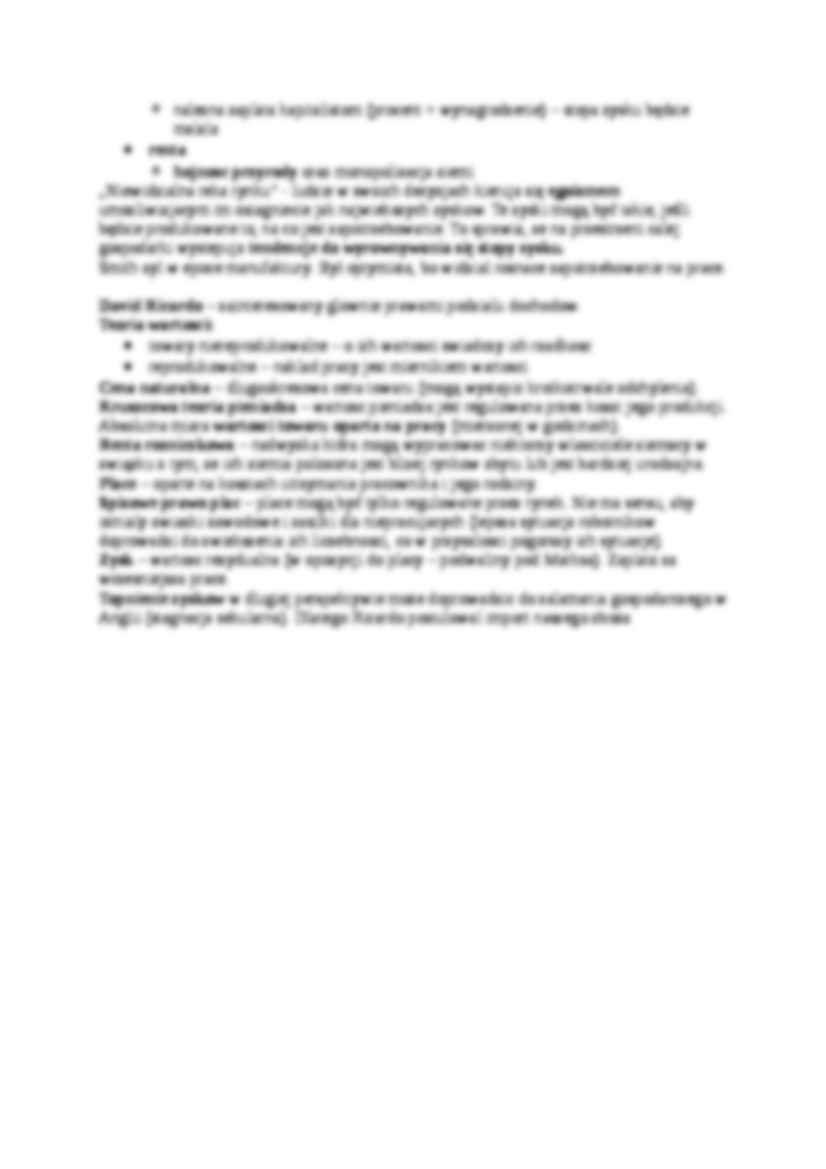 Ekonomia klasyczna- opracowanie - strona 2