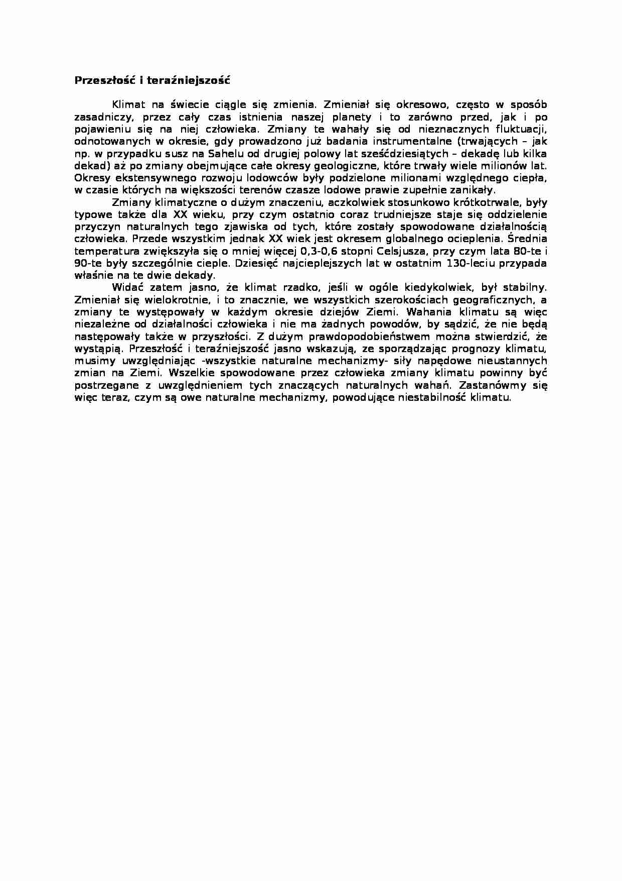 Przeszłość i teraźniejszość- opracowanie - strona 1