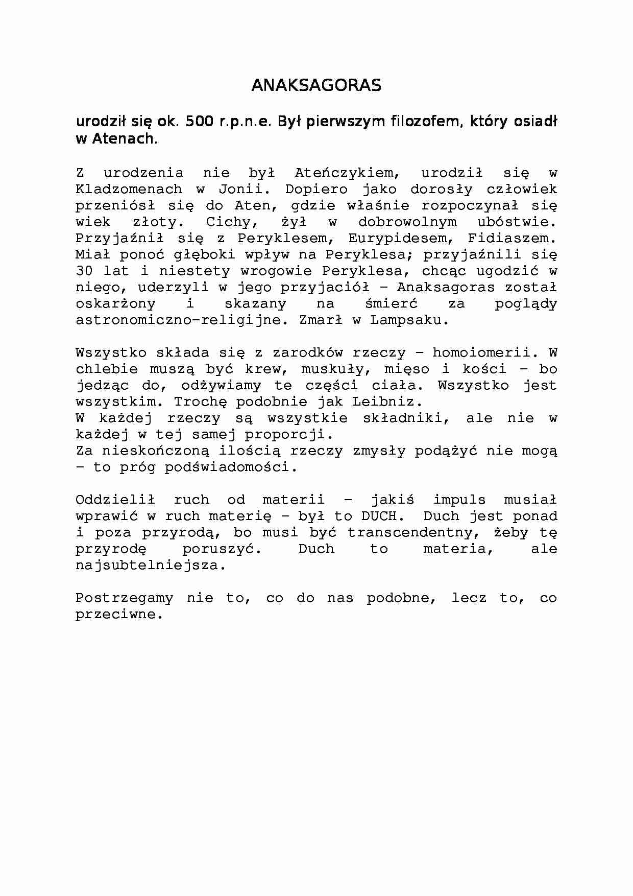 Filozofia - ćwiczenia 1 - strona 1