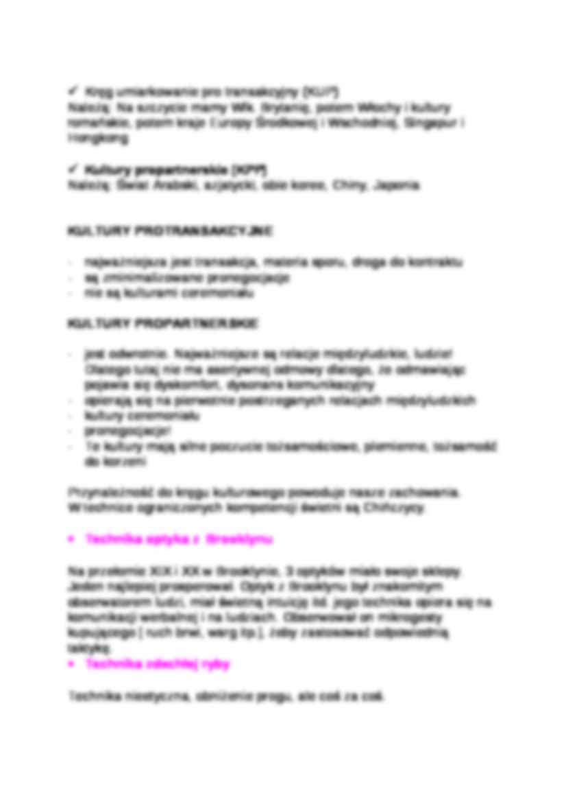 Techniki negocjacyjne- opracowanie - strona 2