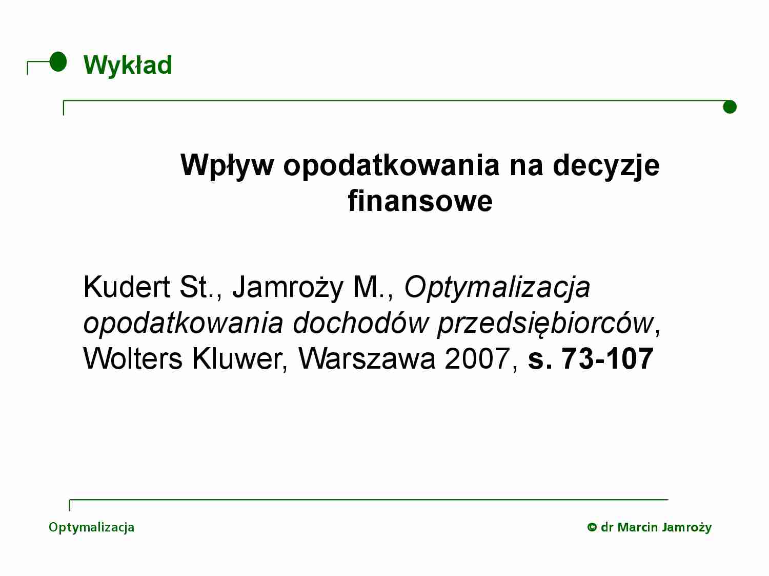 Decyzje finansowe- wykład - strona 1