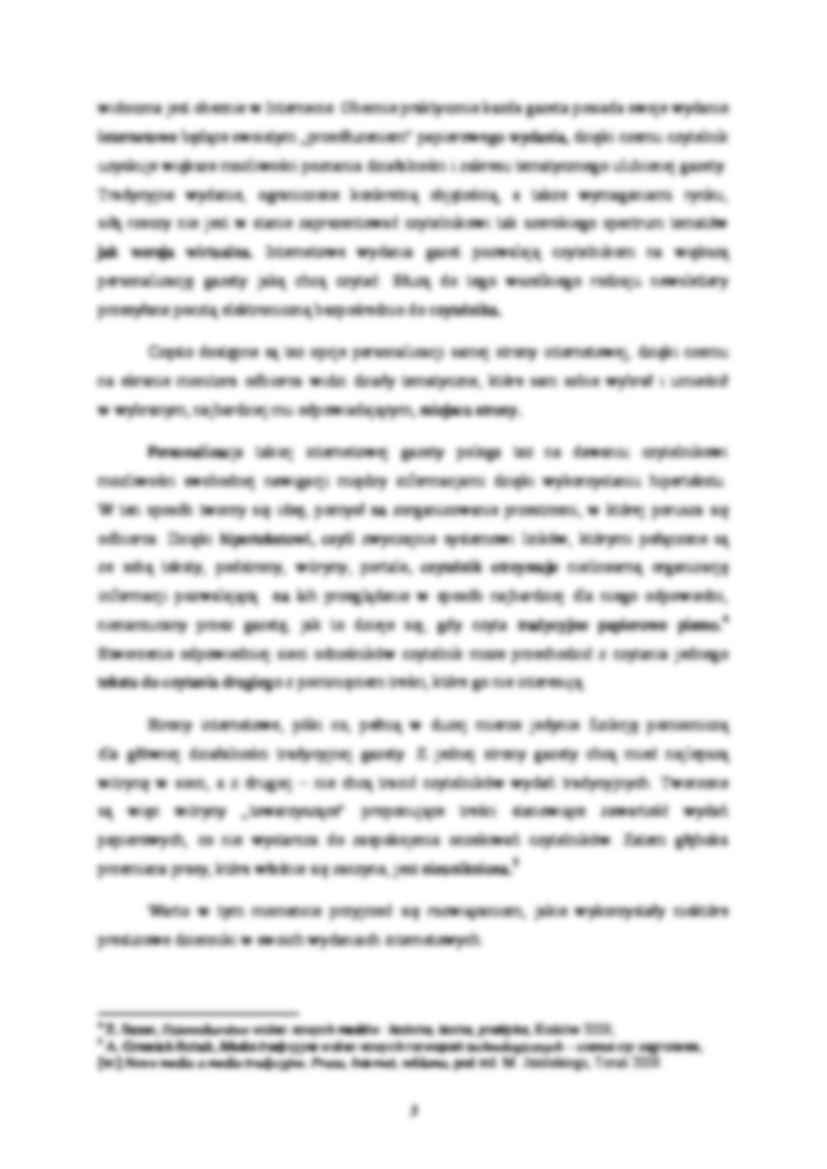 DZIENNIKARSTWO Przyszłość prasy drukowanej - referat - strona 3