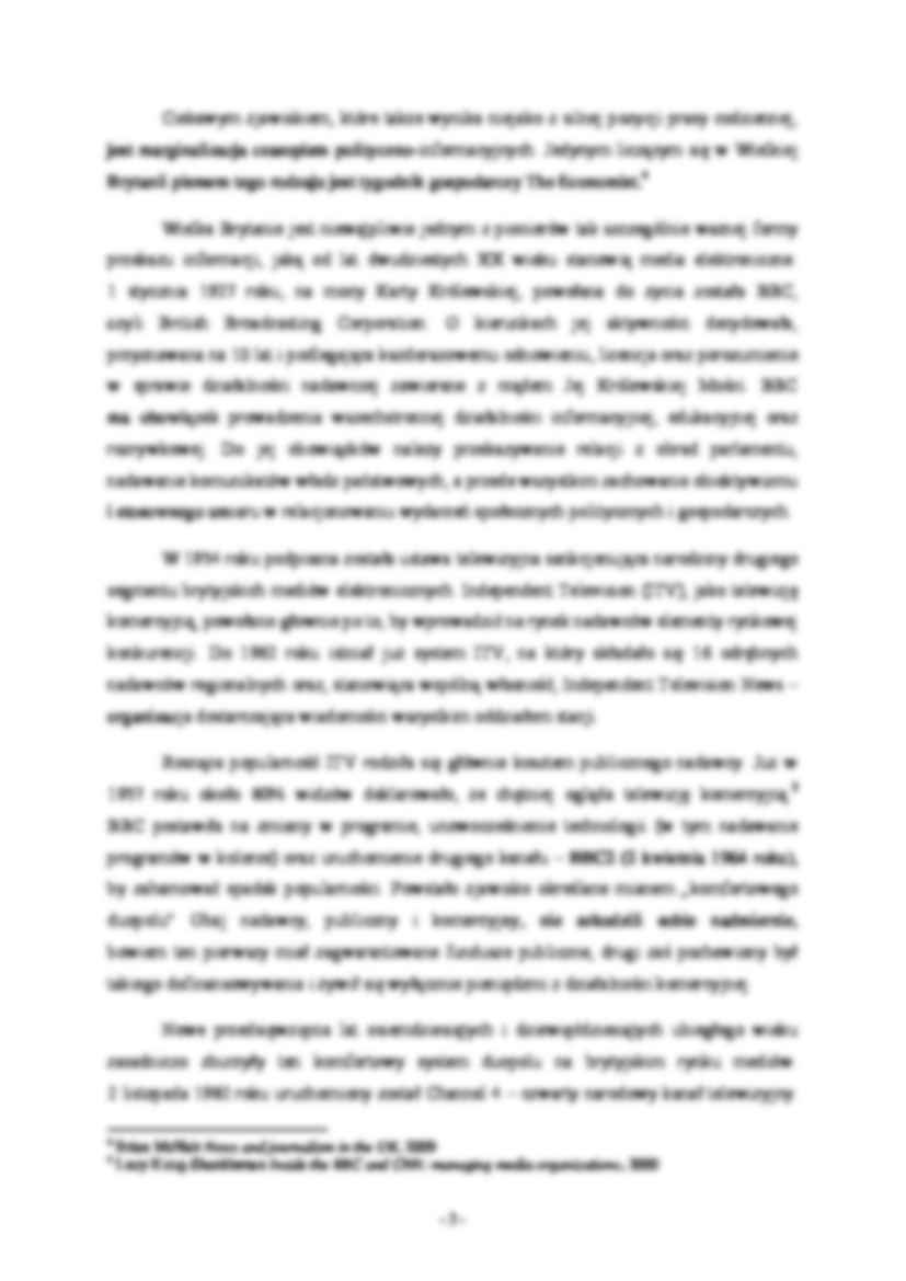 DZIENNIKARSTWO Polski system medialny a systemy medialne Wielkiej Brytanii, Niemiec i Szwecji - referat - strona 3