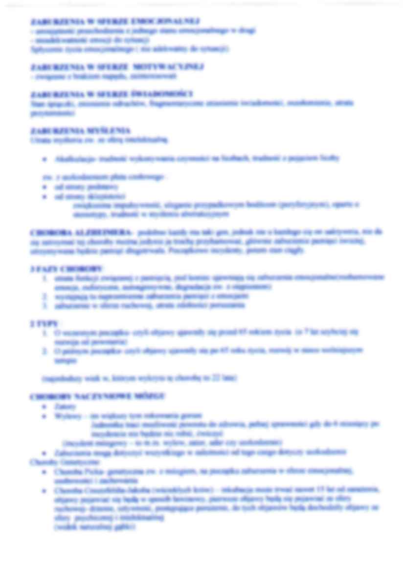 Psychopatologia - wykład 3 - strona 3