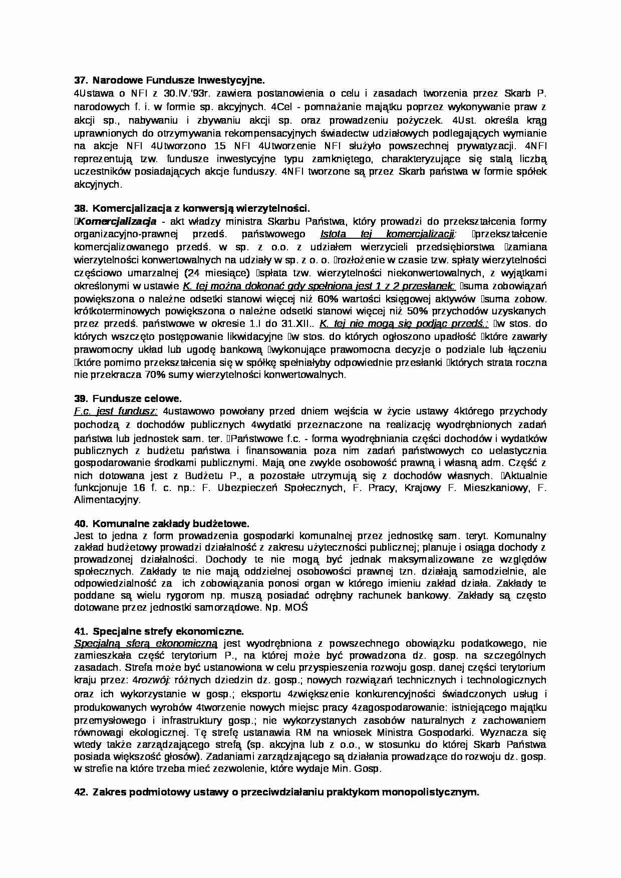 Narodowe Fundusze Inwestycyjne- opracowanie - strona 1