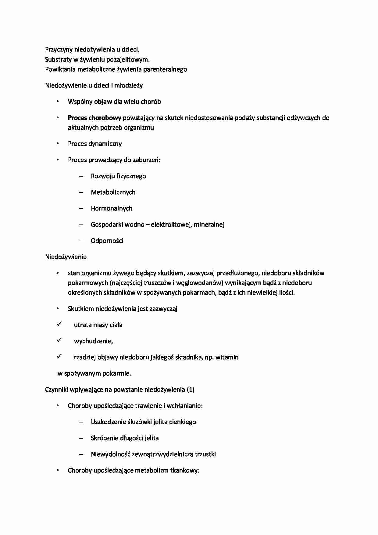 Niedożywienie u dzieci - strona 1