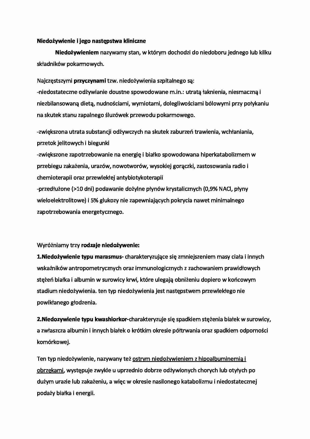 Niedożywienie - strona 1