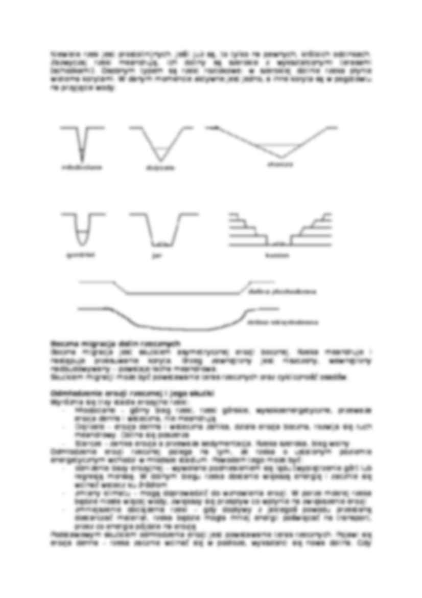 Wykład z geologii o erozji recznej, dolinach rzecznych oraz osadach rzecznych - strona 3