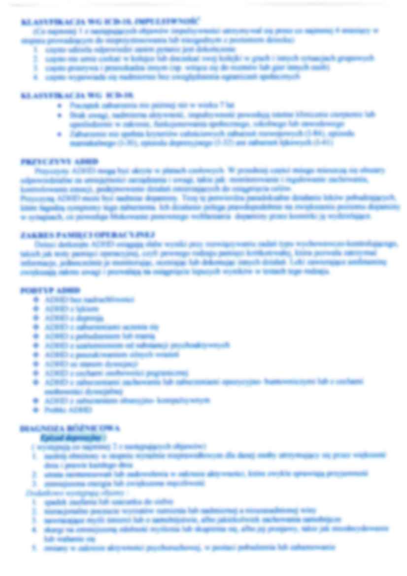 Psychopatologia - wykład 4 - strona 2