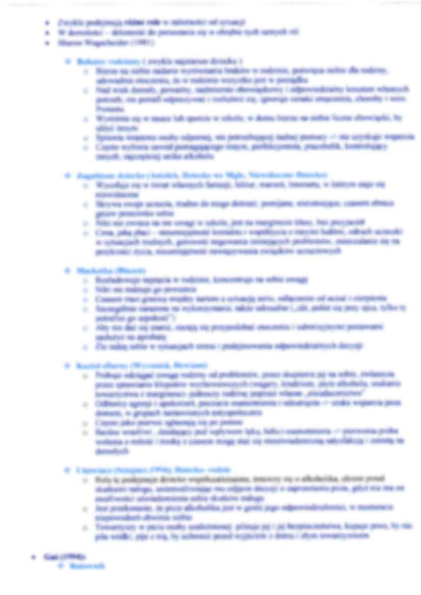 Psychopatologia - wykład 8 - strona 3