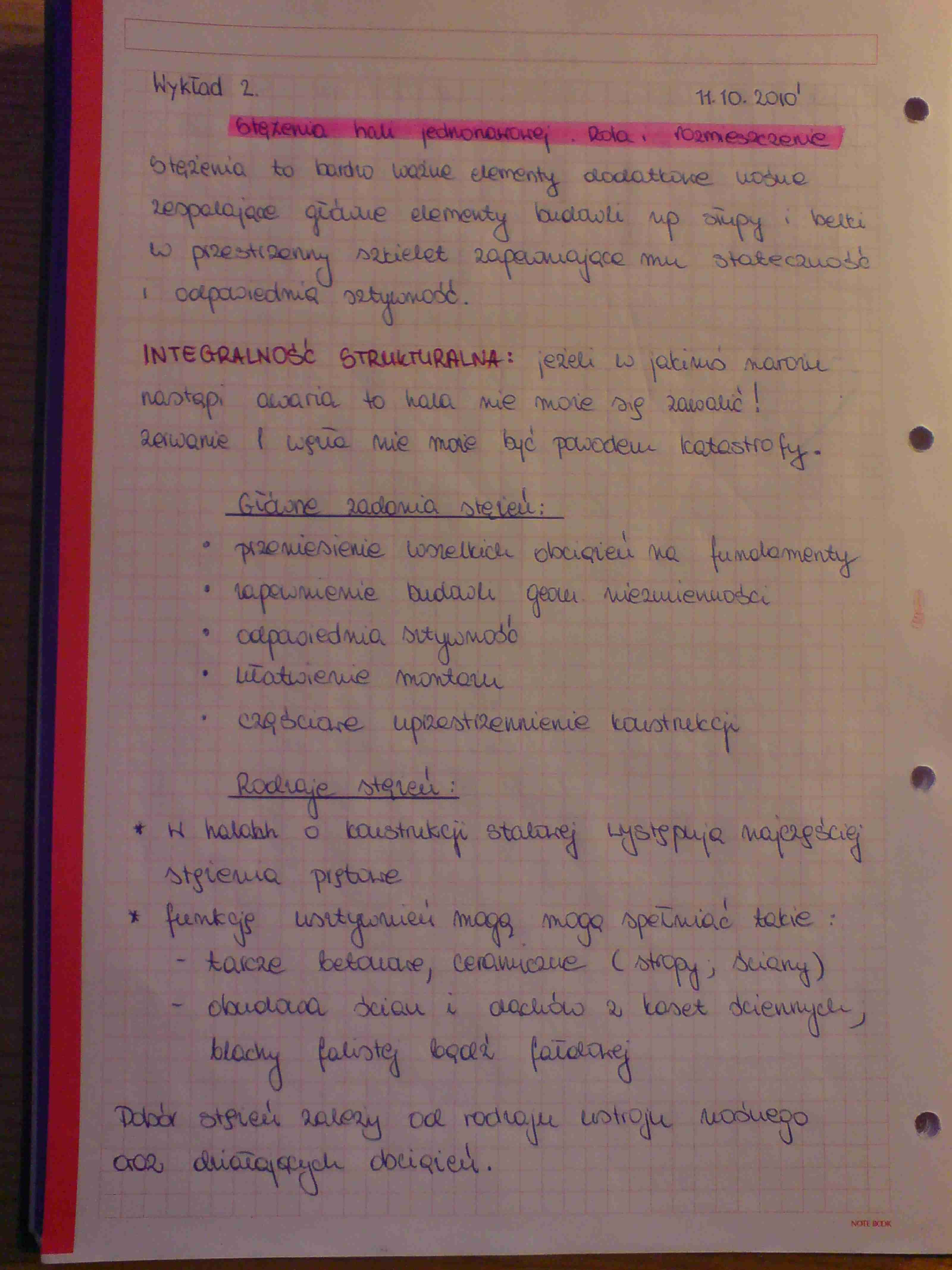 Materiały wykładowe dotyczące stężeń stalowych - strona 1