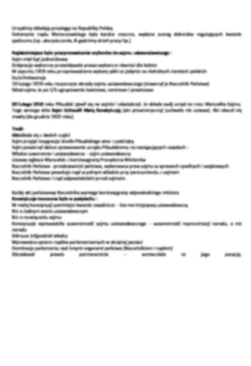 Odrodzenie państwa Polskiego podczas I wojny światowej- opracowaniej - strona 3