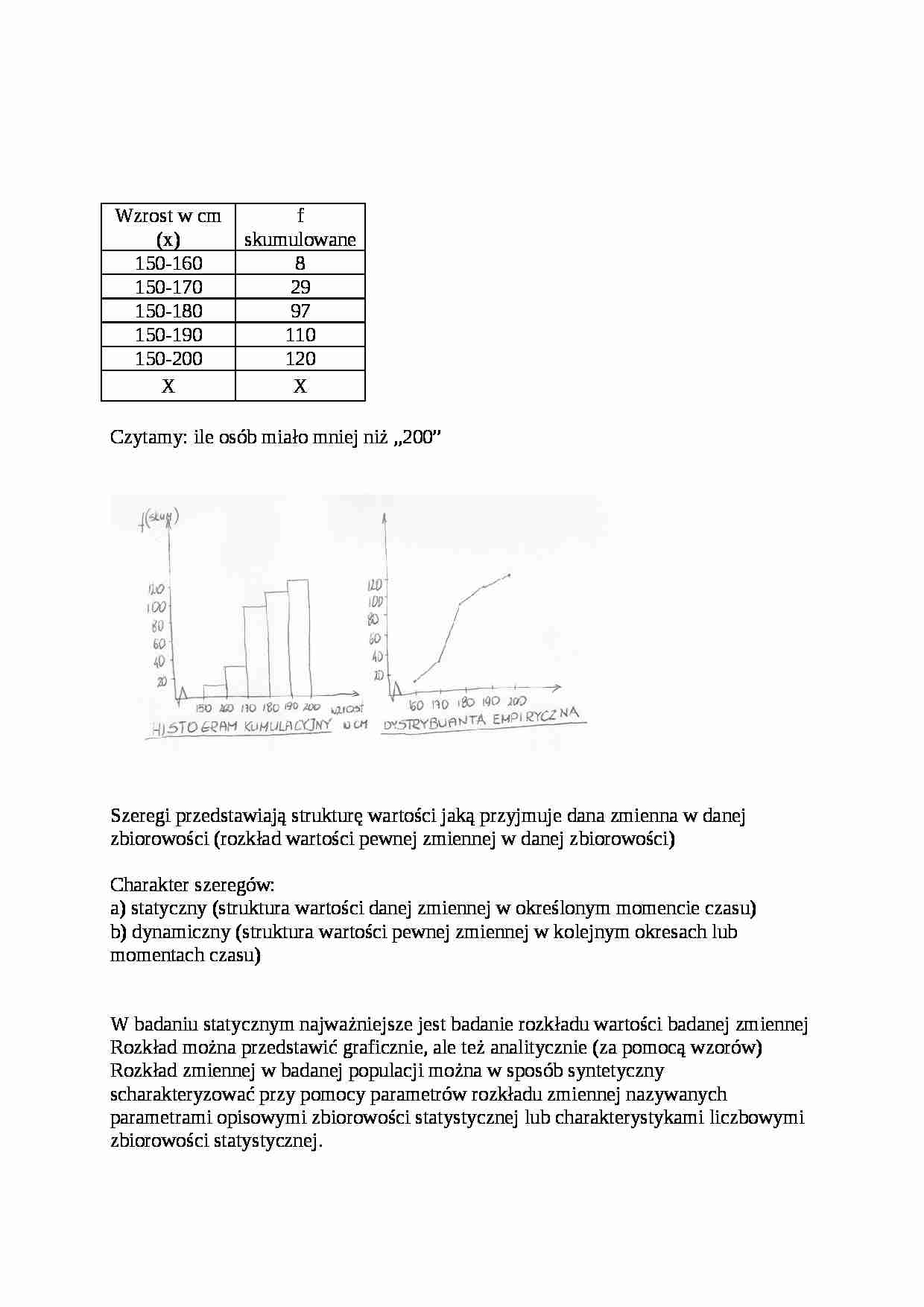 Charakterystyki liczbowe- opracowanie - strona 1
