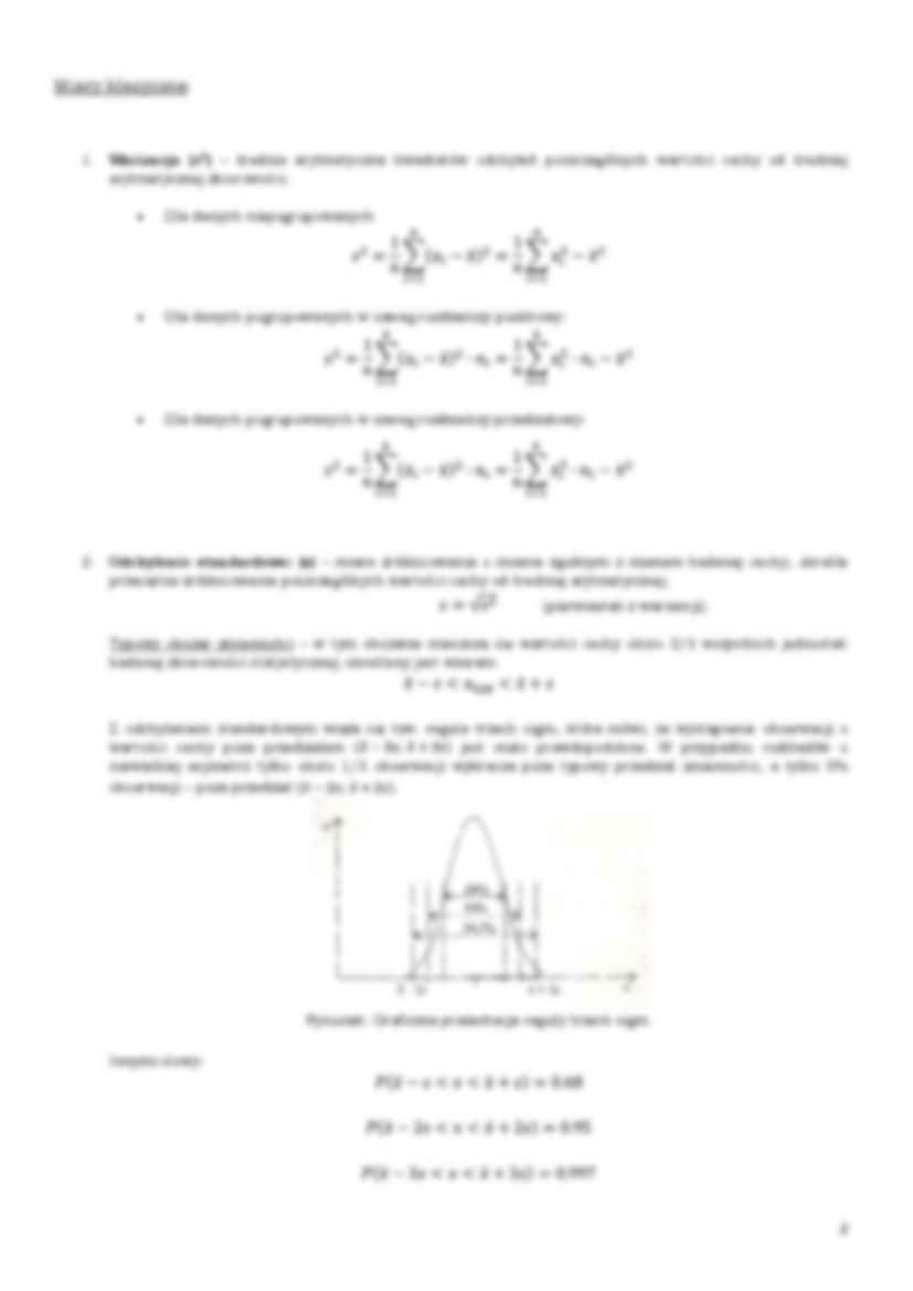 Miary dyspersji- opracowanie - strona 2
