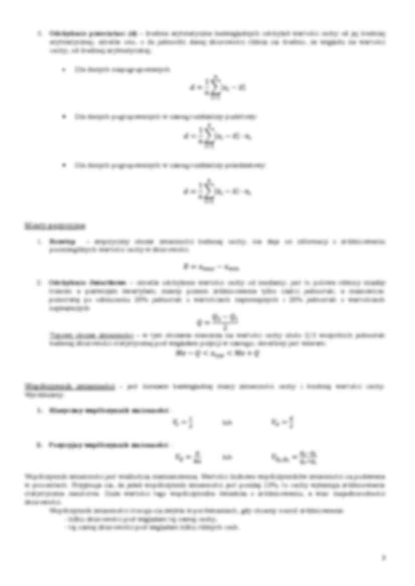 Miary dyspersji- opracowanie - strona 3