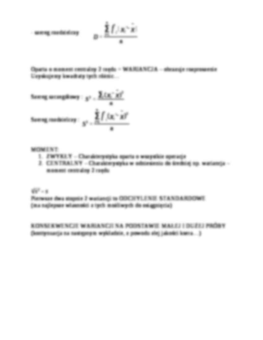 Miary zmienności- opracowanie - strona 2