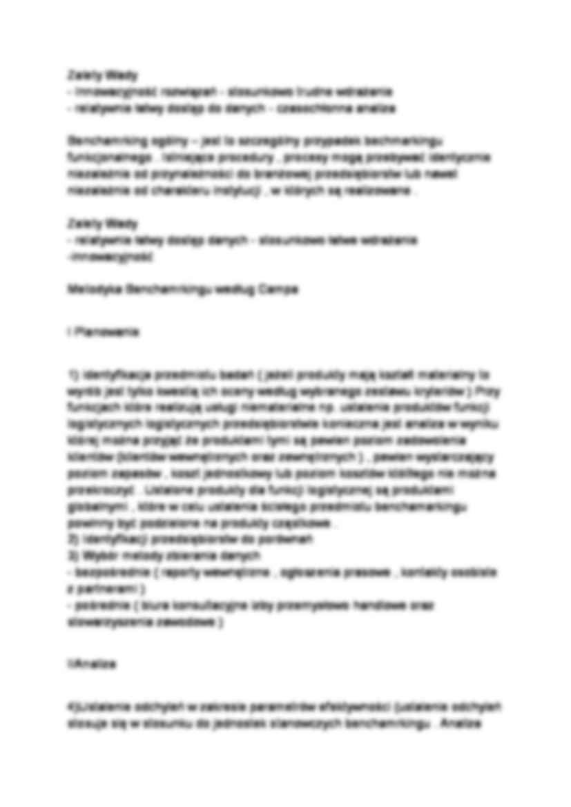 Benchmarking - etapy - opracowanie - strona 2