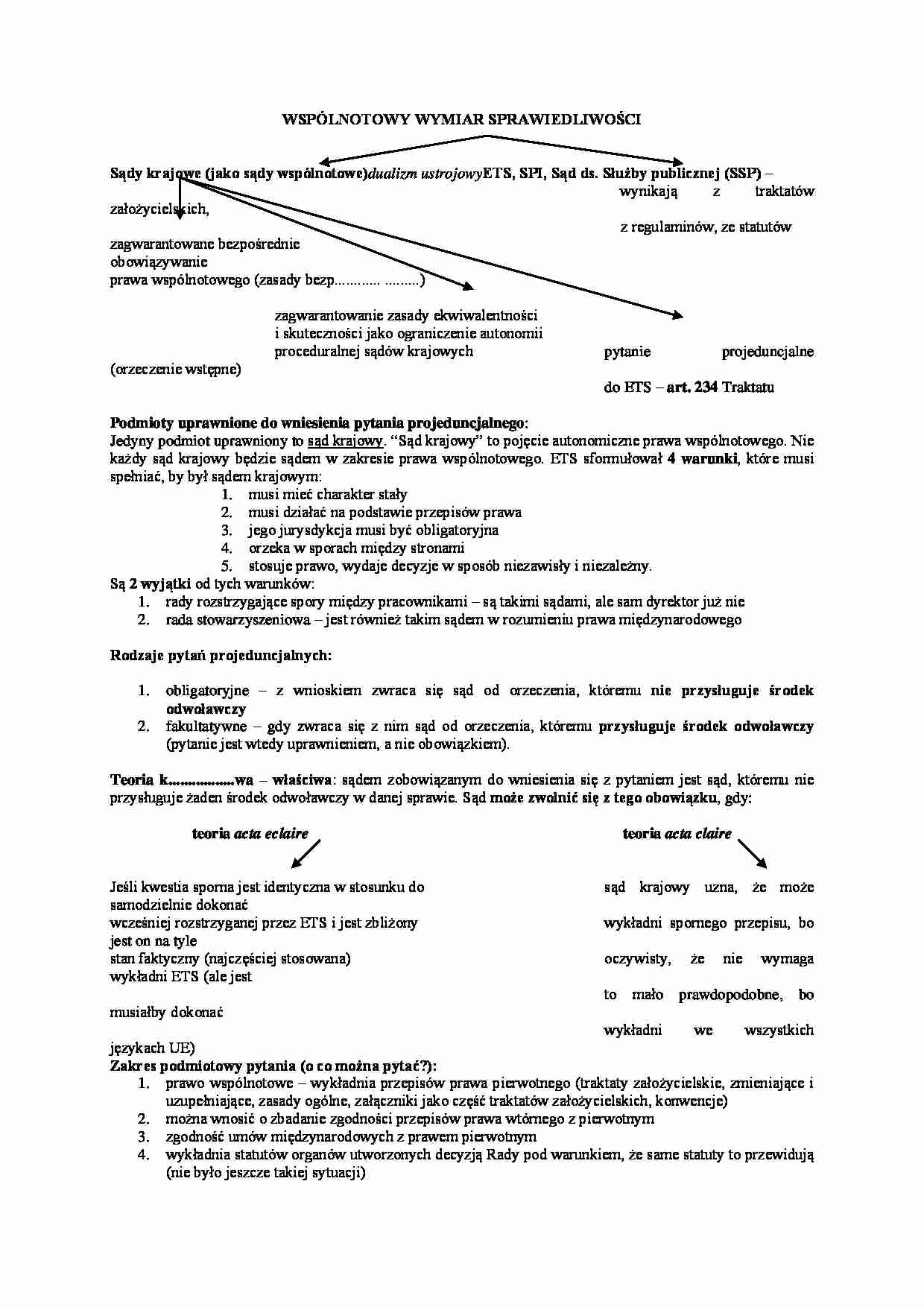 Wspólnotowy wymiar sprawiedliwości - strona 1