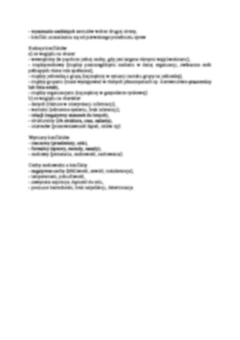 Rozwiązywanie konfliktów organizacyjnych jako wstęp do negocjacj- opracowaniei - strona 2