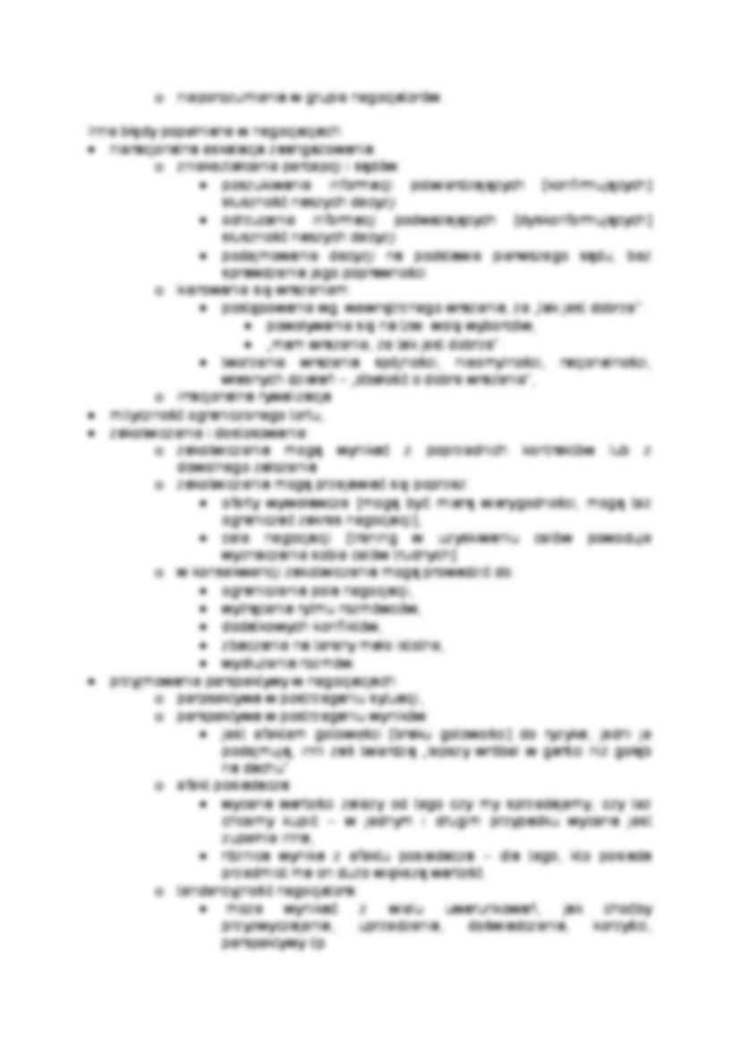Taktyki negocjacyjne- opracowanie - strona 2