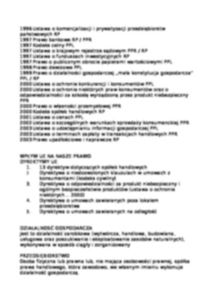Prawo gospodarcze- definicja - strona 2