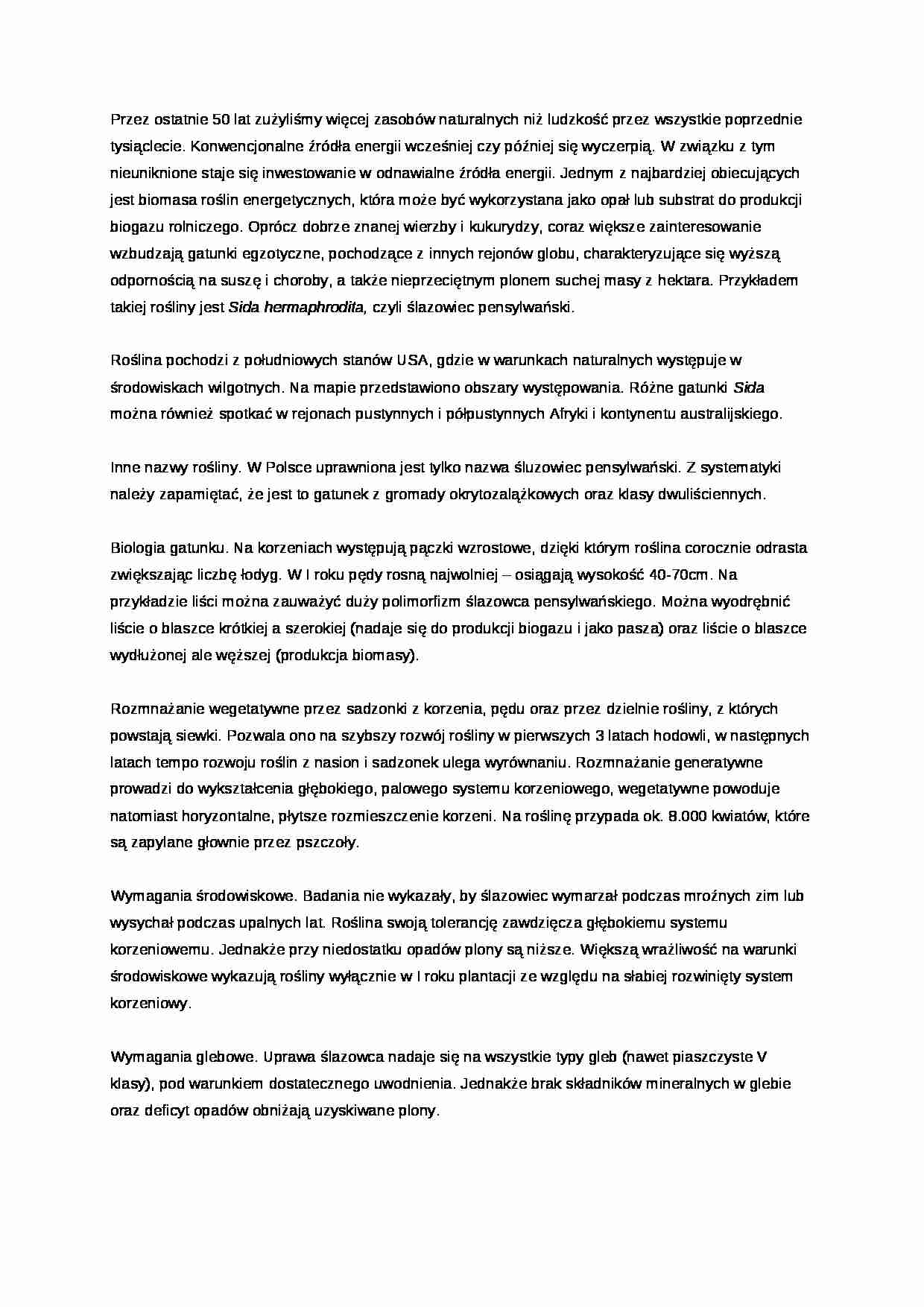 Ślazowiec pensylwański - strona 1