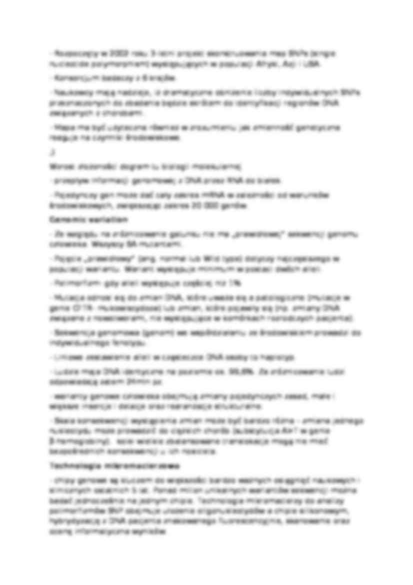 Genetyka molekularna - wykład 4 - strona 3