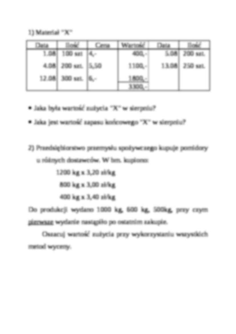 Metody wyceny rozchodu rzeczowych aktywów obrotowych - strona 2