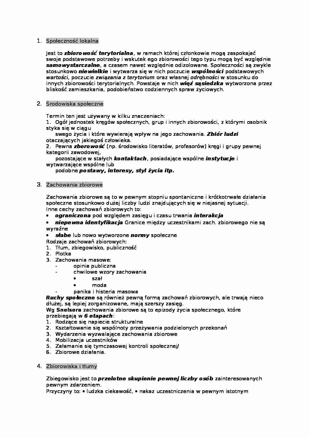 Społeczność lokalna, kultura - strona 1