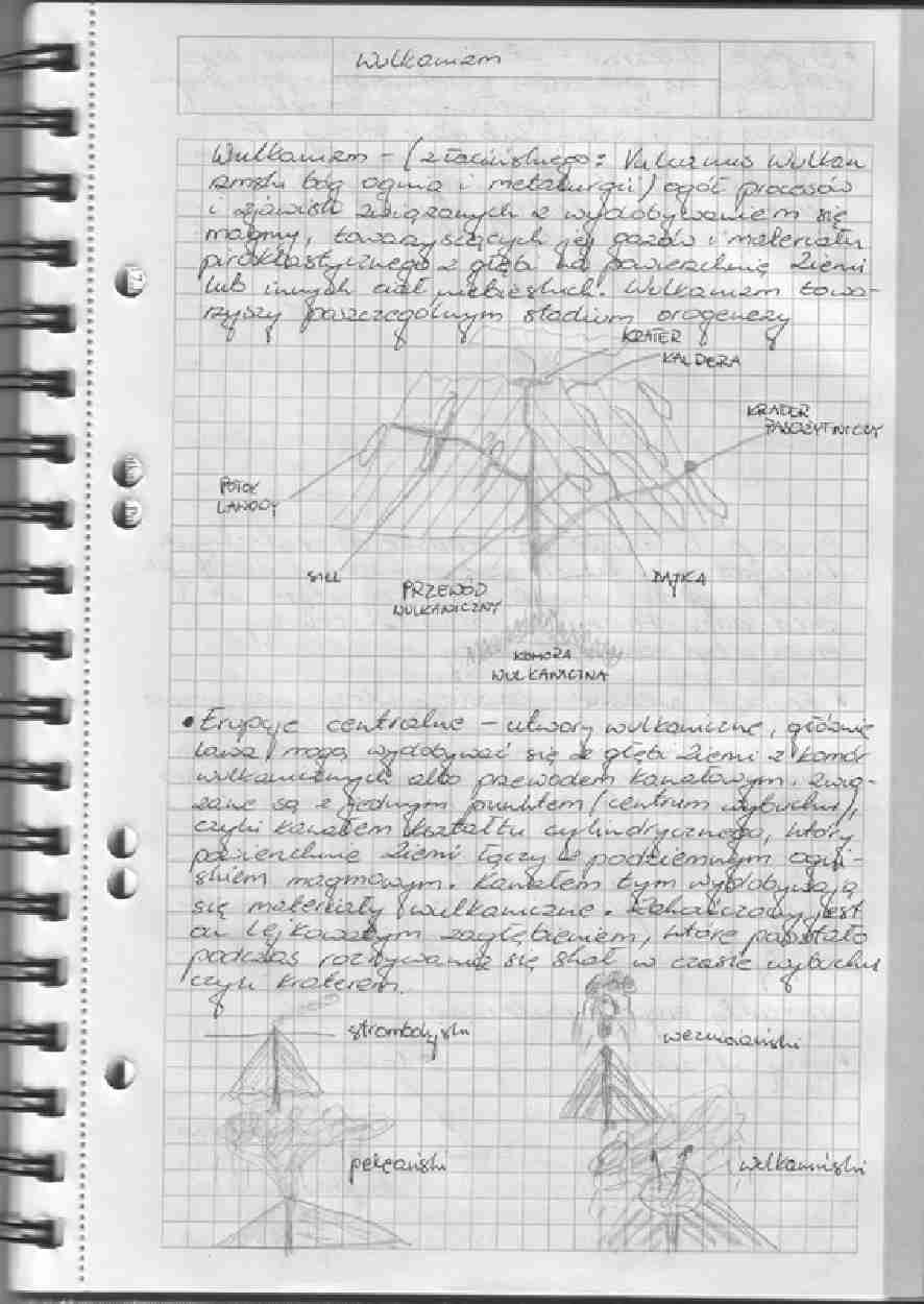 Geomorfologia wykład - wulkanizm, rodzaje erupcji, plutonizm - strona 1