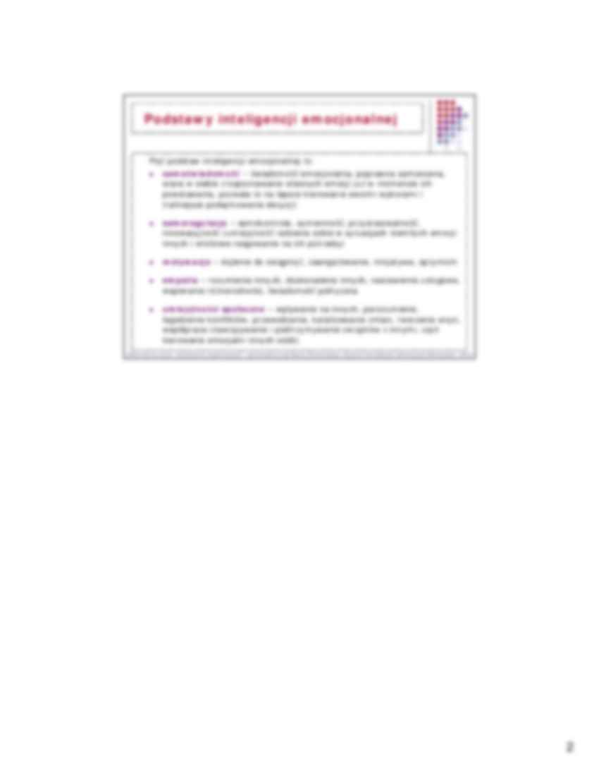 Inteligencja emocjonalna - Samoregulacja - strona 2