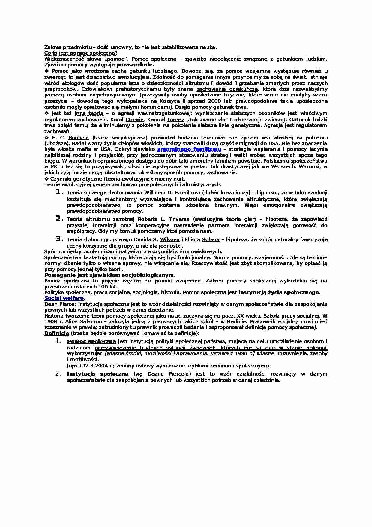 Zakres przedmiotu - wykład - strona 1