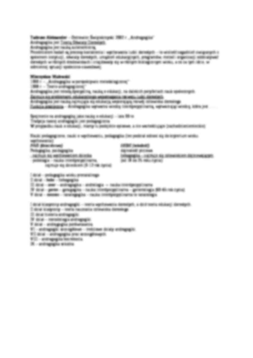 Andragogika jako nauka - wykład - strona 2