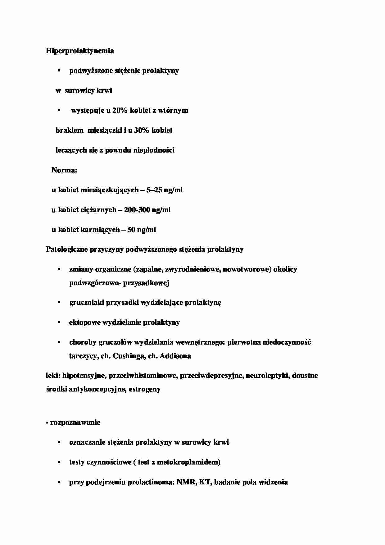 Hiperprolaktynemia - strona 1