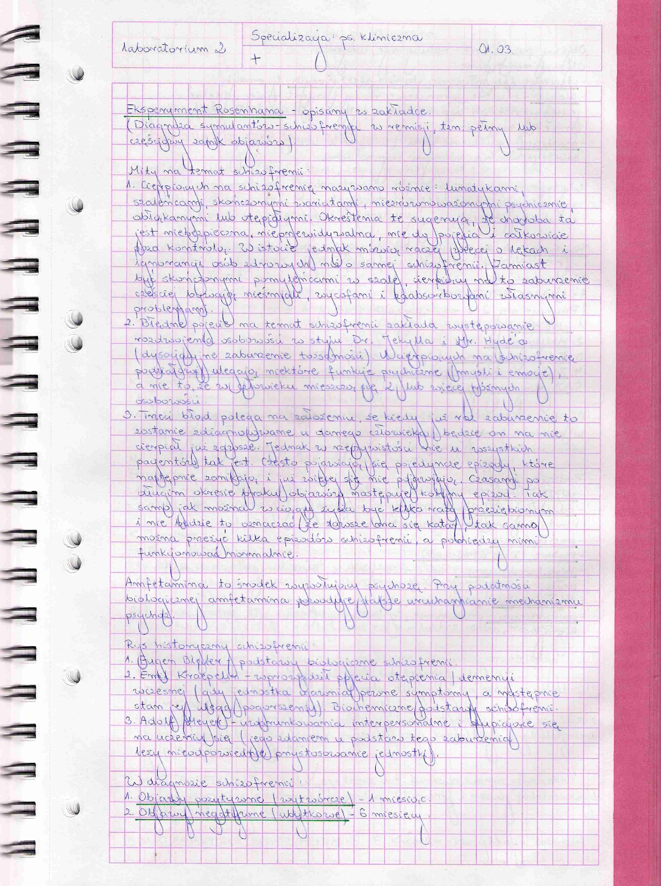 Psychologia kliniczna człowieka dorosłego - laboratorium 2 - strona 1