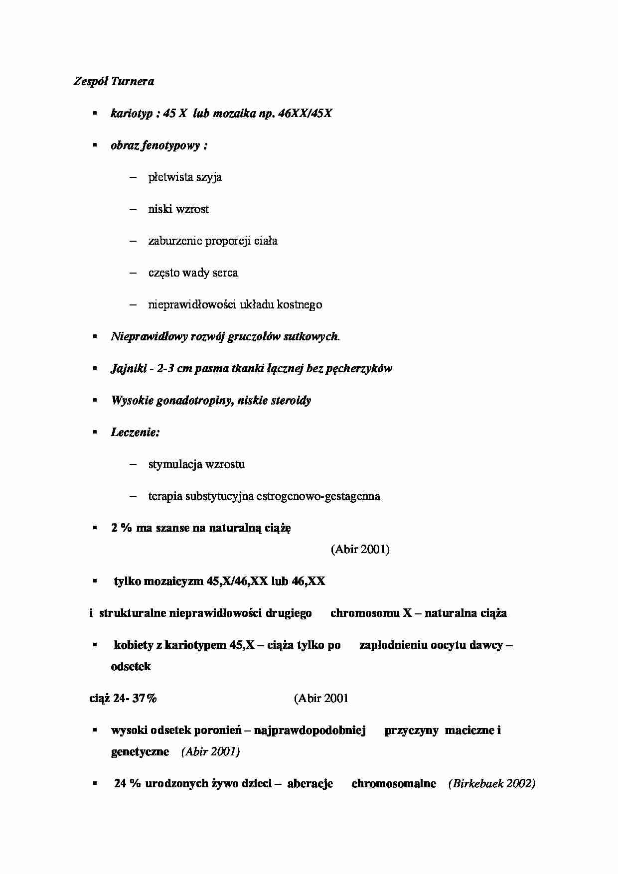 Zespół Turnera - strona 1