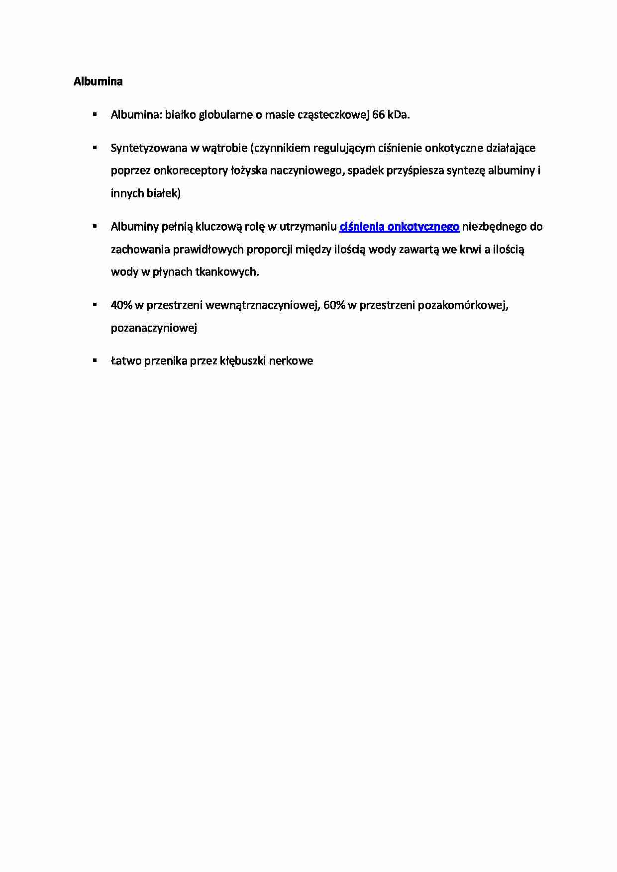 Albumina - Białka - strona 1