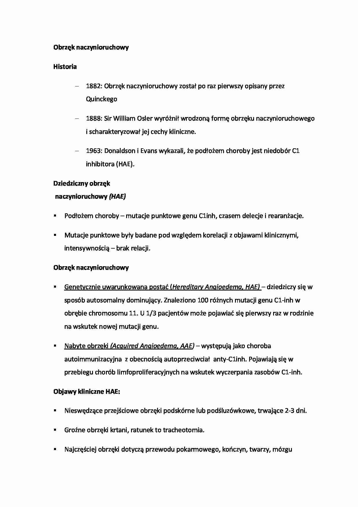 Obrzęk naczynioruchowy - strona 1