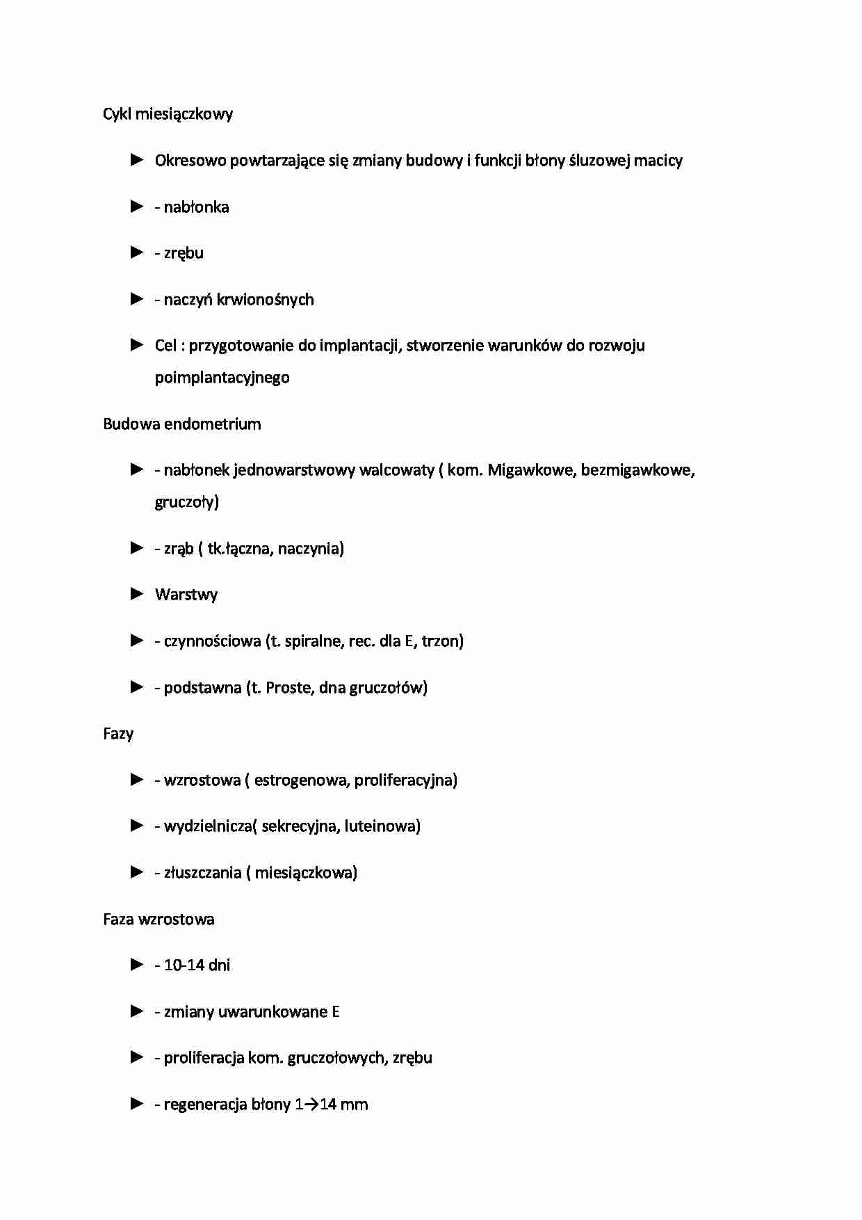 Cykl miesiączkowy - Budowa endometrium  - strona 1