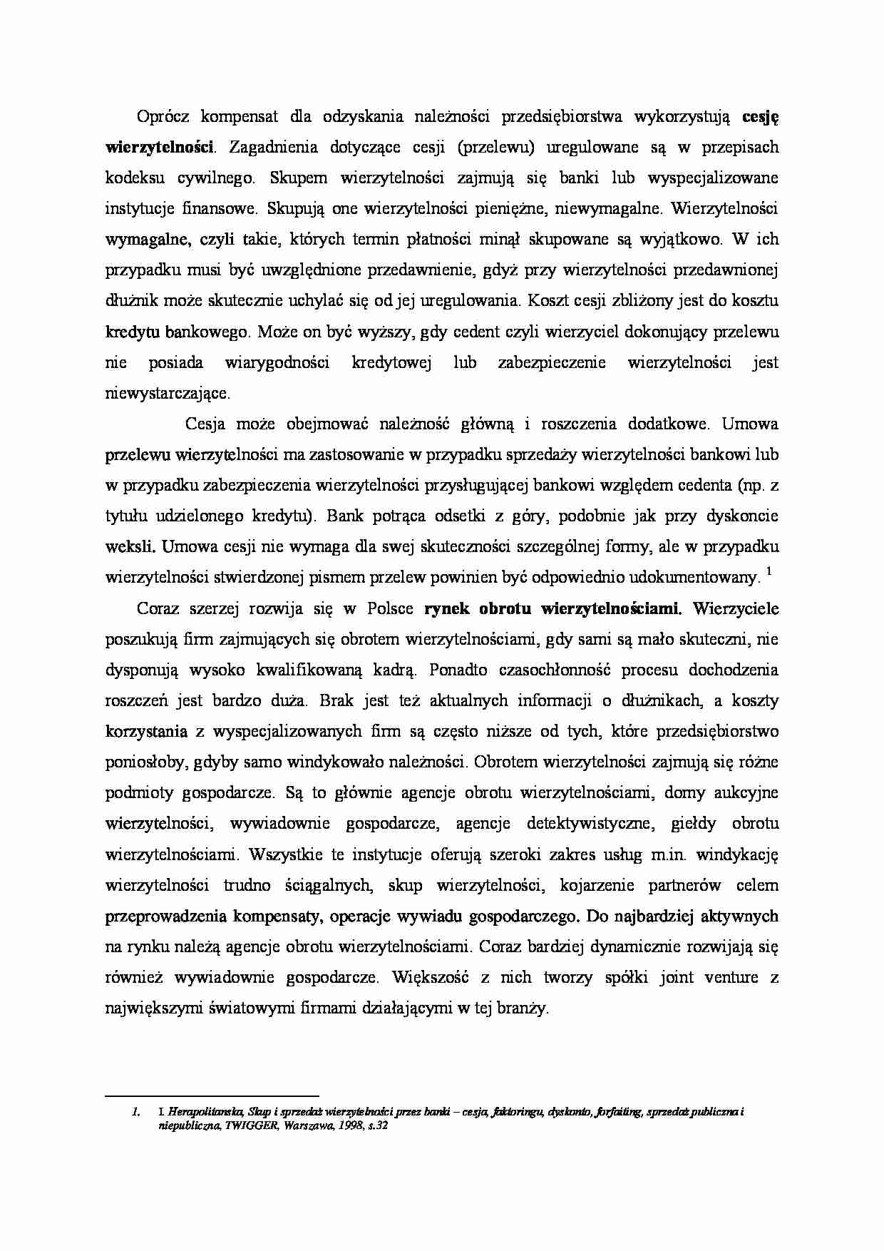 Cesja wierzytelności - strona 1