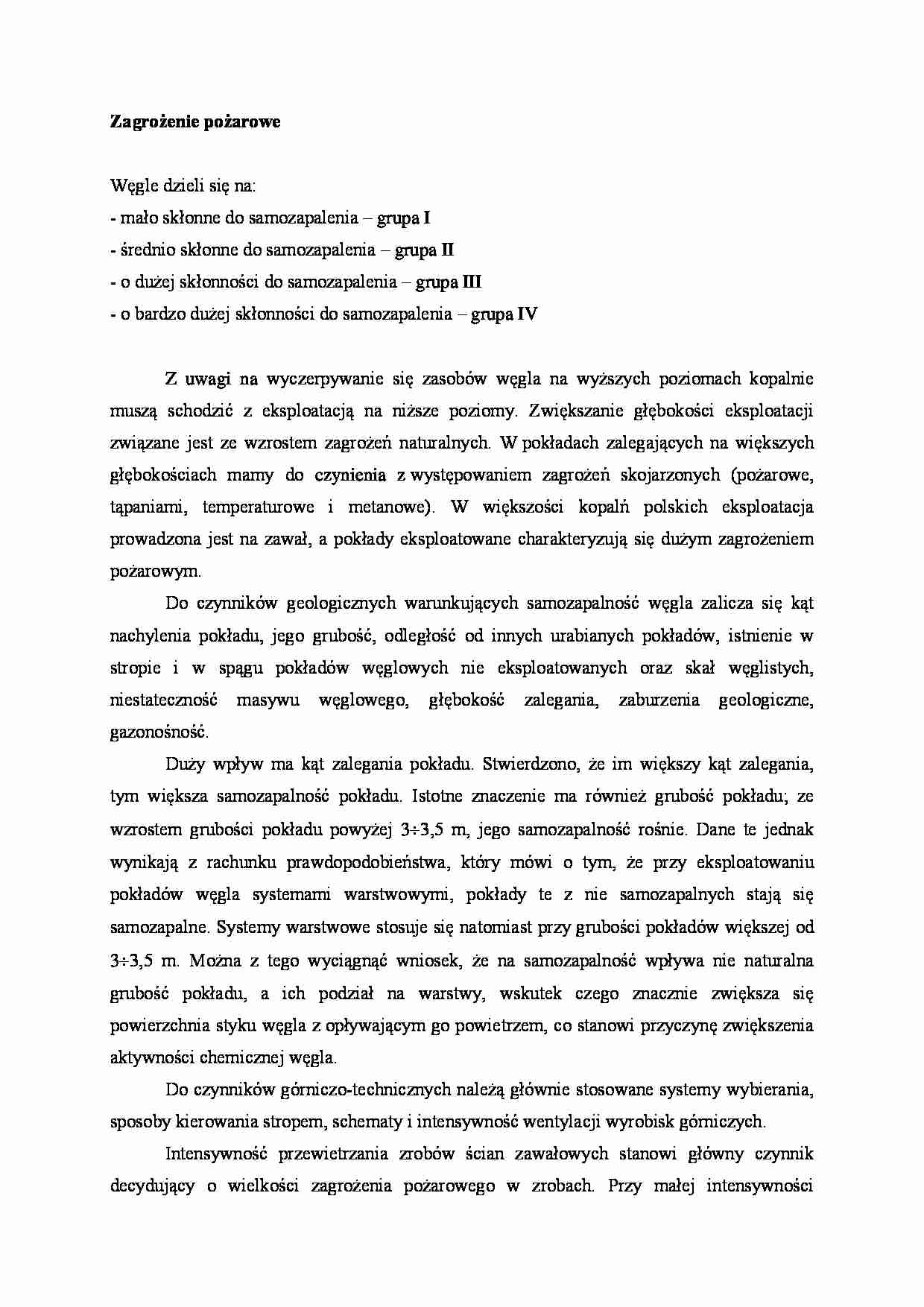 Zagrożenie pożarowe - strona 1