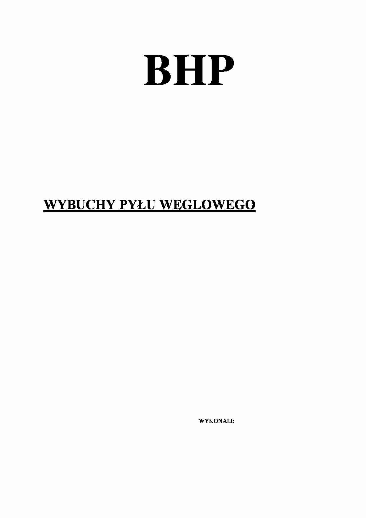 Wybuch 2 - sprawozdanie - strona 1