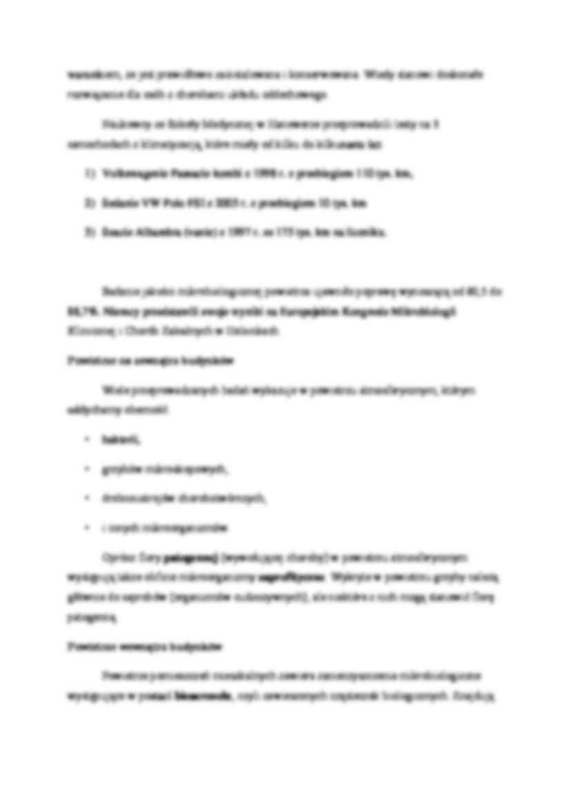Zanieczyszczenia mikrobiologiczne powietrza - strona 2