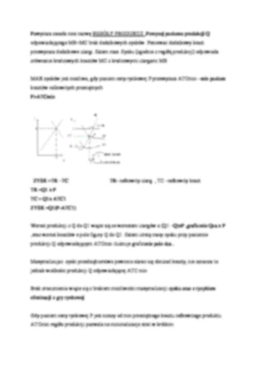 Decyzje produkcyjne w warunkach modelu konkurencyjnego - strona 2